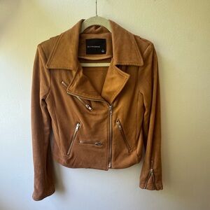 Dynamite Women's Tan Faux Suede Jacket